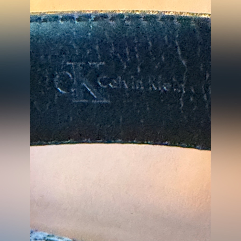 Calvin Klein genuine leather womens belt Sz M - Picture 7 of 12